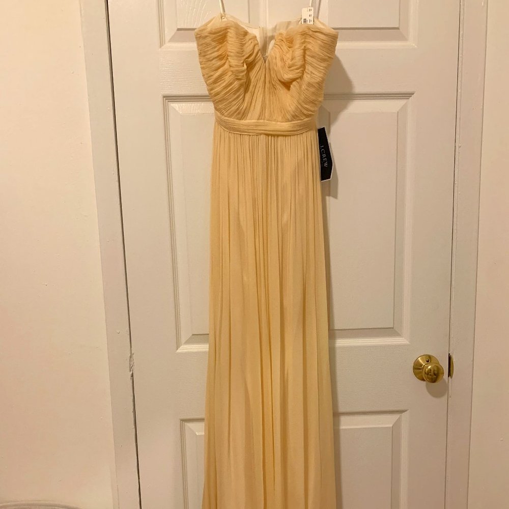 J.CREW Silk Chiffon Nadia Gown